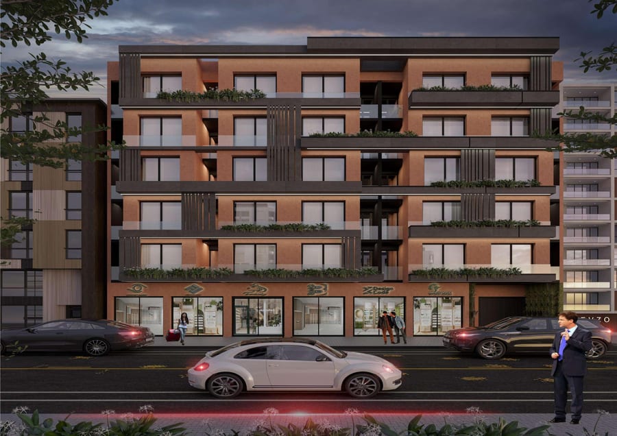 Rendu 3D extérieur d'un programme immobilier